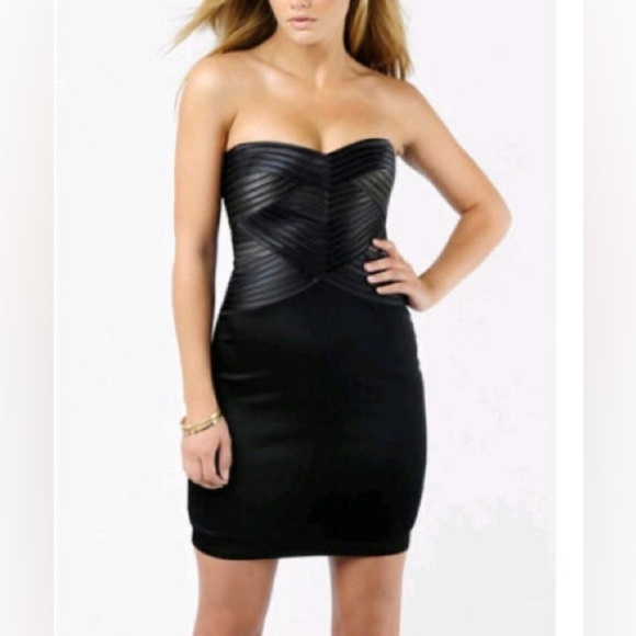 Bcbgmaxazria Sleeveless Bandage Bodycon Mini Dress in Smoke Combo Size 4 - Picture 16 of 16